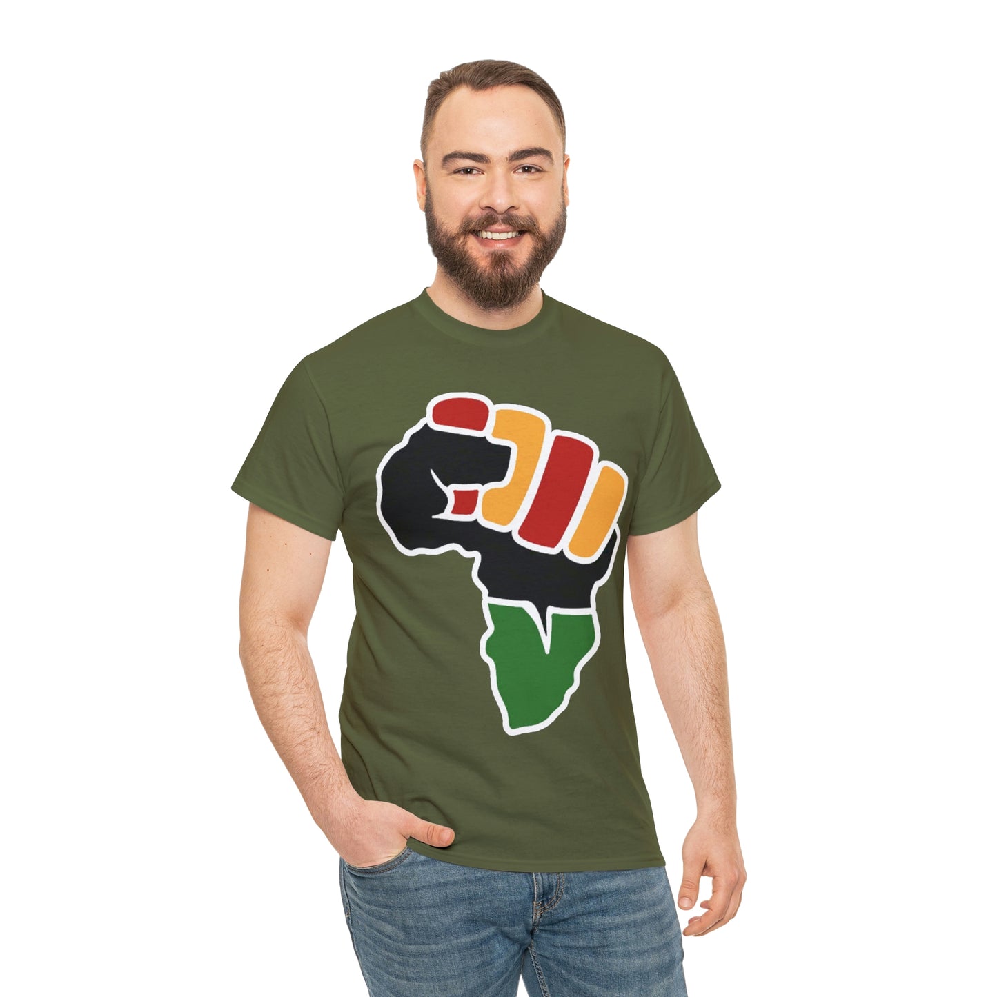 African Fist Shirt Up to 5X